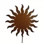 Preview: Gartenstecker Dekostecker Edelrost - Gartendeko Rost - Motiv Sonne